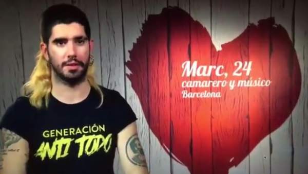 Marc, nieto de Antoni Tàpies, en 'First Dates' Marc, nieto de Antoni Tàpies, en 'First Dates'