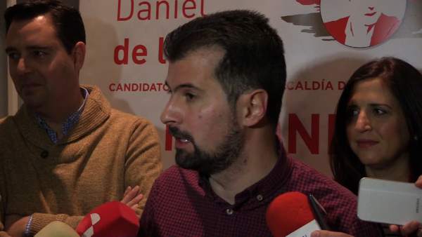 Luis Tudanca en Burgos, 10-1-19 Luis Tudanca en Burgos, 10-1-19