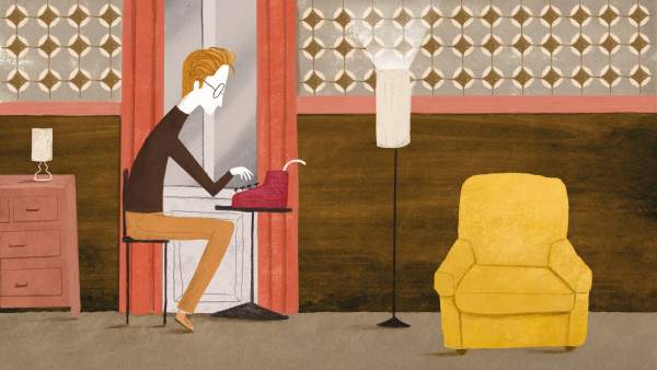 Wes Anderson escribiendo uno de sus maravillosos guiones Wes Anderson escribiendo uno de sus maravillosos guiones