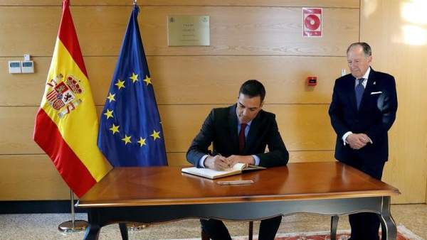 Pedro Sánchez, en la sede del CNI Pedro Sánchez, en la sede del CNI
