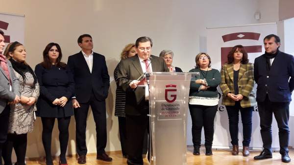 El presidente de Diputación, José Entrena, en rueda de prensa El presidente de Diputación, José Entrena, en rueda de prensa