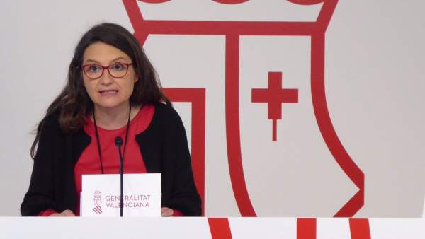 Oltra en rueda de prensa Oltra en rueda de prensa