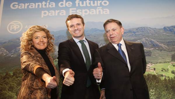 Teresa Mallada, Pablo Casado y Alfredo Canteli Teresa Mallada, Pablo Casado y Alfredo Canteli