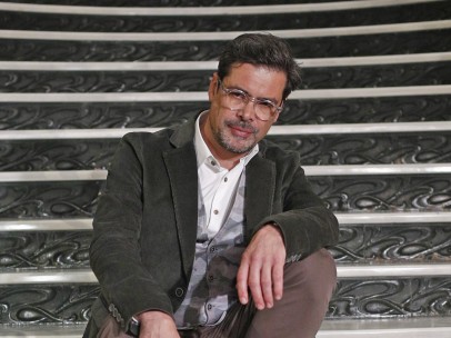 El presidente de la SGAE, el gaitero José Ángel Hevia
