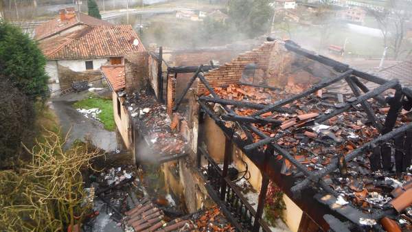 Estado en el que quedó la vivienda. Estado en el que quedó la vivienda.