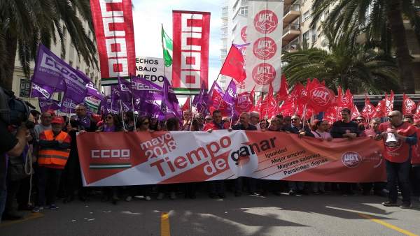 Manifestación del 1 de mayo en Málaga Manifestación del 1 de mayo en Málaga