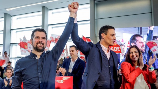 El presidente del Gobierno Pedro Sánchez, en la presentación del candidato a la Junta de Castilla y León Luis Tudanca El presidente del Gobierno Pedro Sánchez, en la presentación del candidato a la Junta de Castilla y León Luis Tudanca