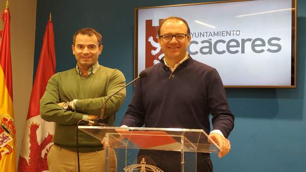 Cayetano Polo y Antonio Ibarra, concejales de Ciudadanos en Cáceres Cayetano Polo y Antonio Ibarra, concejales de Ciudadanos en Cáceres