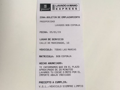Publicidad con forma de multa