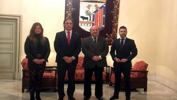 De izquierda a derecha Sánchez Bellota, García Carbayo, Cabero y López De izquierda a derecha Sánchez Bellota, García Carbayo, Cabero y López