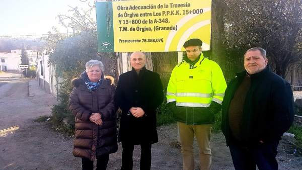 Obras en la travesía de Órgiva Obras en la travesía de Órgiva