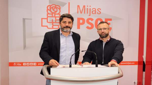 PSOE de Mijas, Roy Pérez y Nicolás Cruz PSOE de Mijas, Roy Pérez y Nicolás Cruz