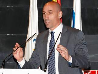 El presidente de la Real Federación Española de Fútbol (RFEF), Luis Rubiales