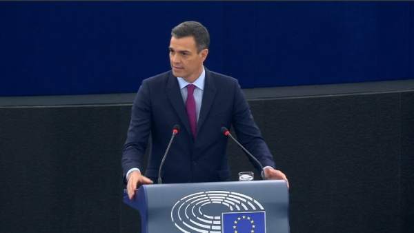 El presidente del Gobierno, Pedro Sánchez, interviene en el Parlamento Europeo El presidente del Gobierno, Pedro Sánchez, interviene en el Parlamento Europeo