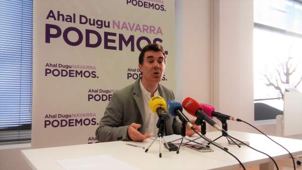 Eduardo Santos, secretario general de Podemos Navarra Eduardo Santos, secretario general de Podemos Navarra