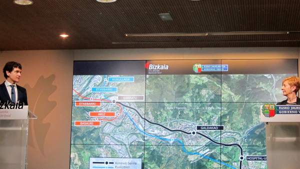 Rementeria y Tapia presentan la nueva conexión de Galdakao Rementeria y Tapia presentan la nueva conexión de Galdakao