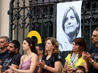 Acto por la excarcelación de Carme Forcadell organizado por la Plataforma Free Forcadell en Sabadell.