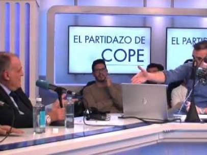 Javier Tebas y Juanma Castaño
