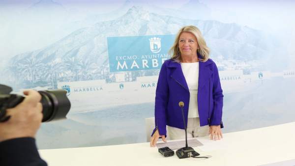 La alcaldesa de Marbella, Ángeles Muñoz La alcaldesa de Marbella, Ángeles Muñoz