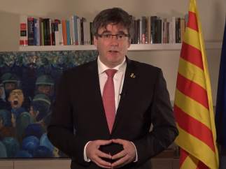Declaración del expresidente Carles Puigdemont por el aniversario del 1-O