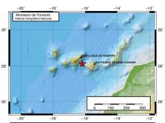 Gráfico donde se ve el terremoto de 4,2