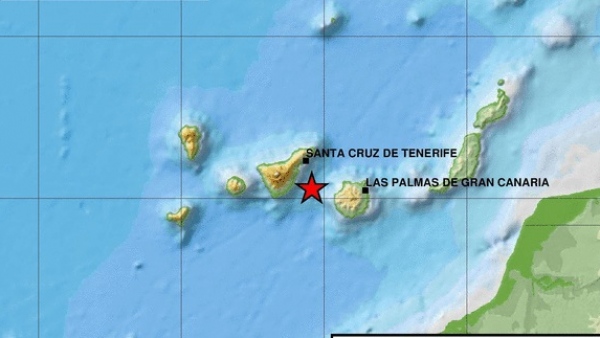 Terremoto en Canarias de magnitud 4,2 entre Gran Canaria y Tenerife    865912-600-338