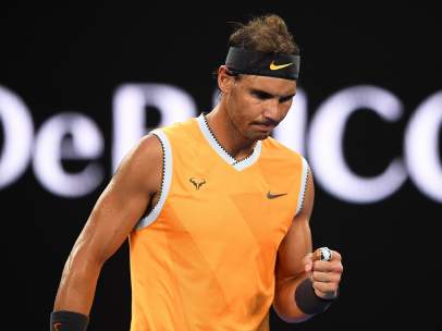 Rafa Nadal en el Open de Australia