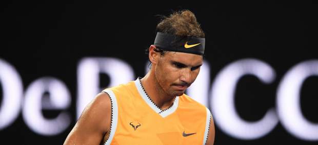 Rafa Nadal en el Open de Australia
