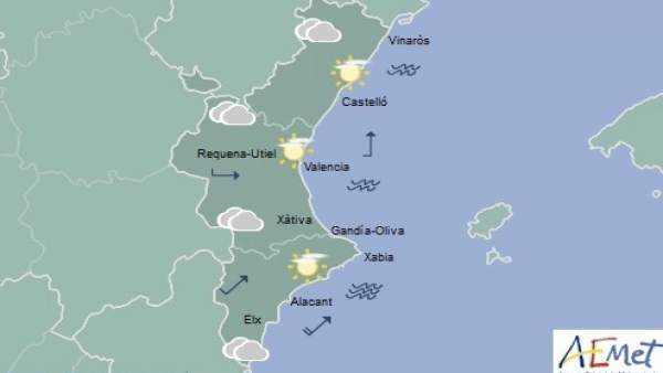 Predicción de Aemet para la Comunitat Valenciana del 19 de enero de 2019 Predicción de Aemet para la Comunitat Valenciana del 19 de enero de 2019