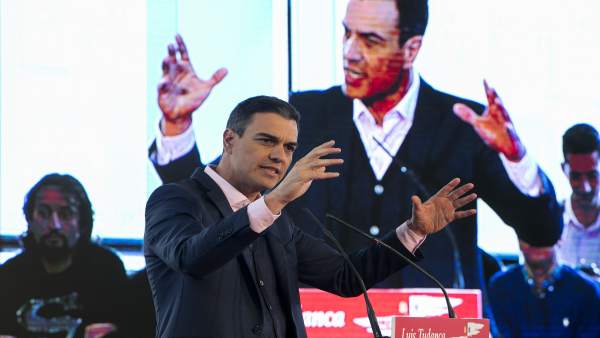El presidente del Gobierno, Pedro Sánchez, interviene en el acto de presentación El presidente del Gobierno, Pedro Sánchez, interviene en el acto de presentación
