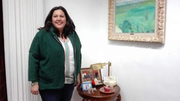 Dolores Amo, en su despacho de la Diputación Dolores Amo, en su despacho de la Diputación