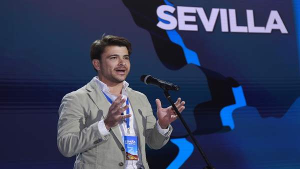 Beltrán Pérez durante la Convención Nacional del PP de enero 2019 Beltrán Pérez durante la Convención Nacional del PP de enero 2019
