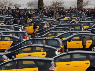 Protestas taxi Barcelona
