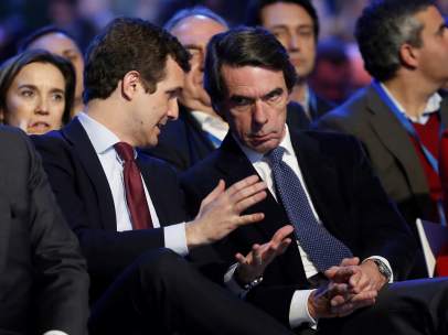 Pablo Casado y José María Aznar