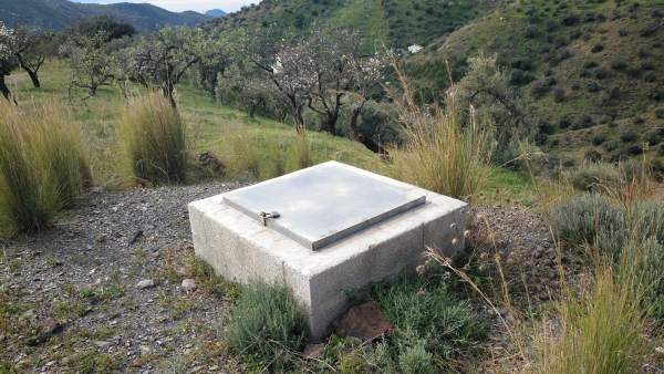 Pozo sellado en Totalán Pozo sellado en Totalán
