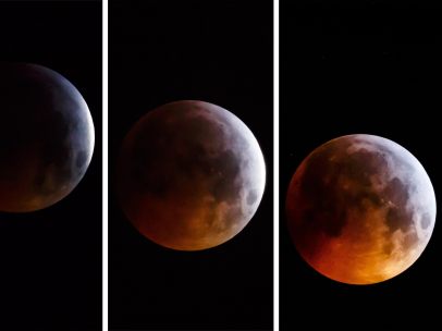 Fases de la 'superluna de sangre'