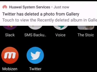 Huawei elimina imágenes de Twitter