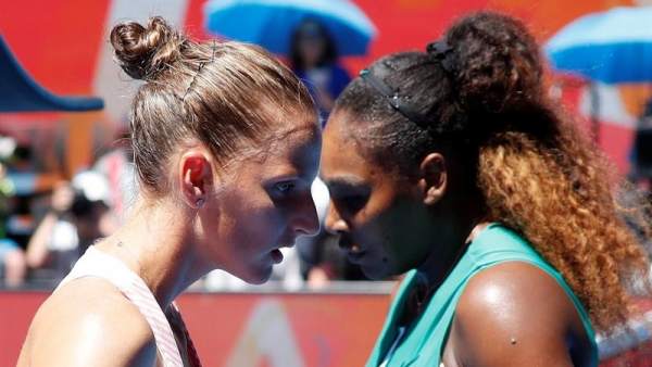 Serena Williams y Karolina Pliskova Serena Williams y Karolina Pliskova