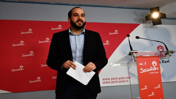 Miguel González en rueda de prensa en Ciudad Real Miguel González en rueda de prensa en Ciudad Real