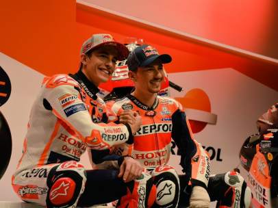 Marc Márquez y Jorge Lorenzo, nuevos compañeros en el equipo Repsol Honda