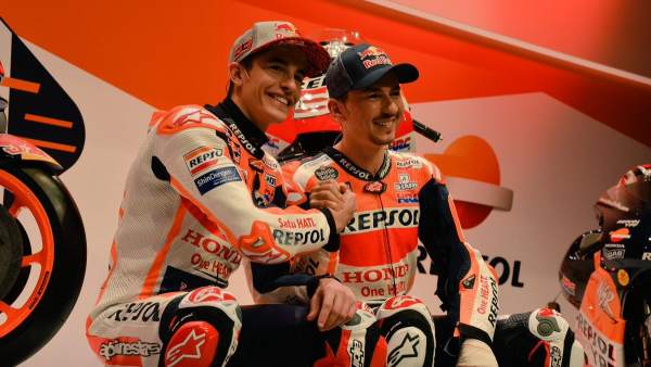 Marc Márquez y Jorge Lorenzo, nuevos compañeros en el equipo Repsol Honda Marc Márquez y Jorge Lorenzo, nuevos compañeros en el equipo Repsol Honda