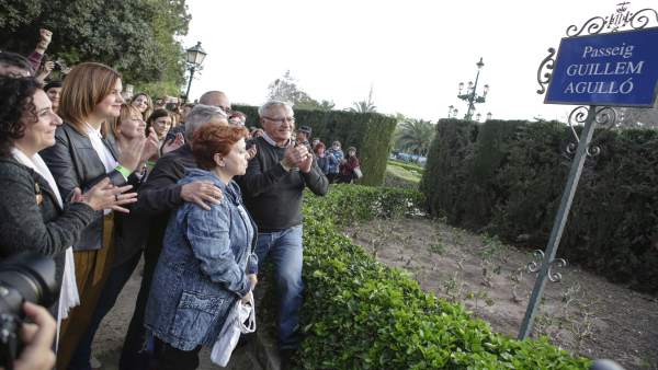 Inauguración del paseo de Guillem Agulló en València Inauguración del paseo de Guillem Agulló en València