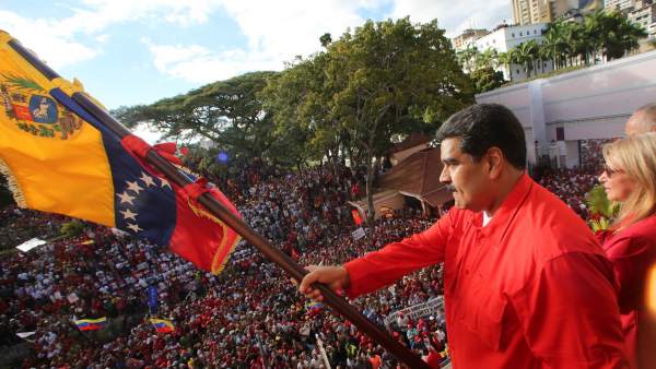 Nicolás Maduro, durante el discurso tras el golpe de Estado. Nicolás Maduro, durante el discurso tras el golpe de Estado.