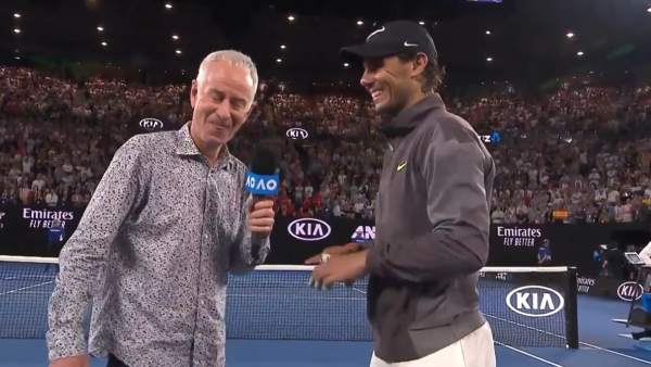 John McEnroe y Rafa Nadal. John McEnroe y Rafa Nadal.