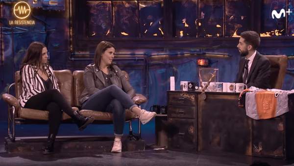 Laia Sanz y Cristina Gutiérrez en La Resistencia Laia Sanz y Cristina Gutiérrez en La Resistencia
