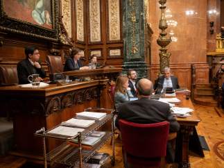 Pleno del Ayuntamiento de Barcelona.