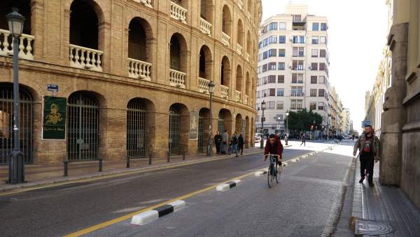 Carril bici de la calle Alicante Carril bici de la calle Alicante