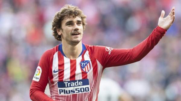 Antoine Griezmann celebra un gol Antoine Griezmann celebra un gol
