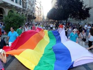 Bandera Orgullo LGTBI.