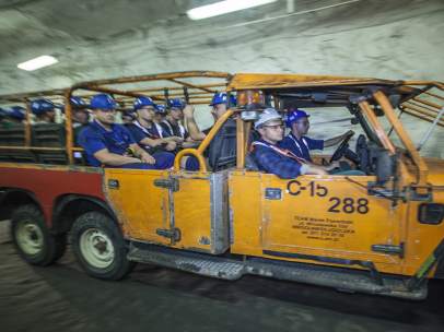 Mineros de KGHM Polska Miedz